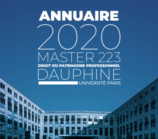 L’ANNUAIRE DU MASTER 223